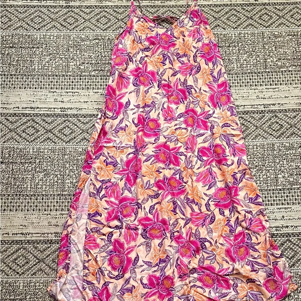 Tie-Back Maxi Slip Dress XL - Picture 4 of 9